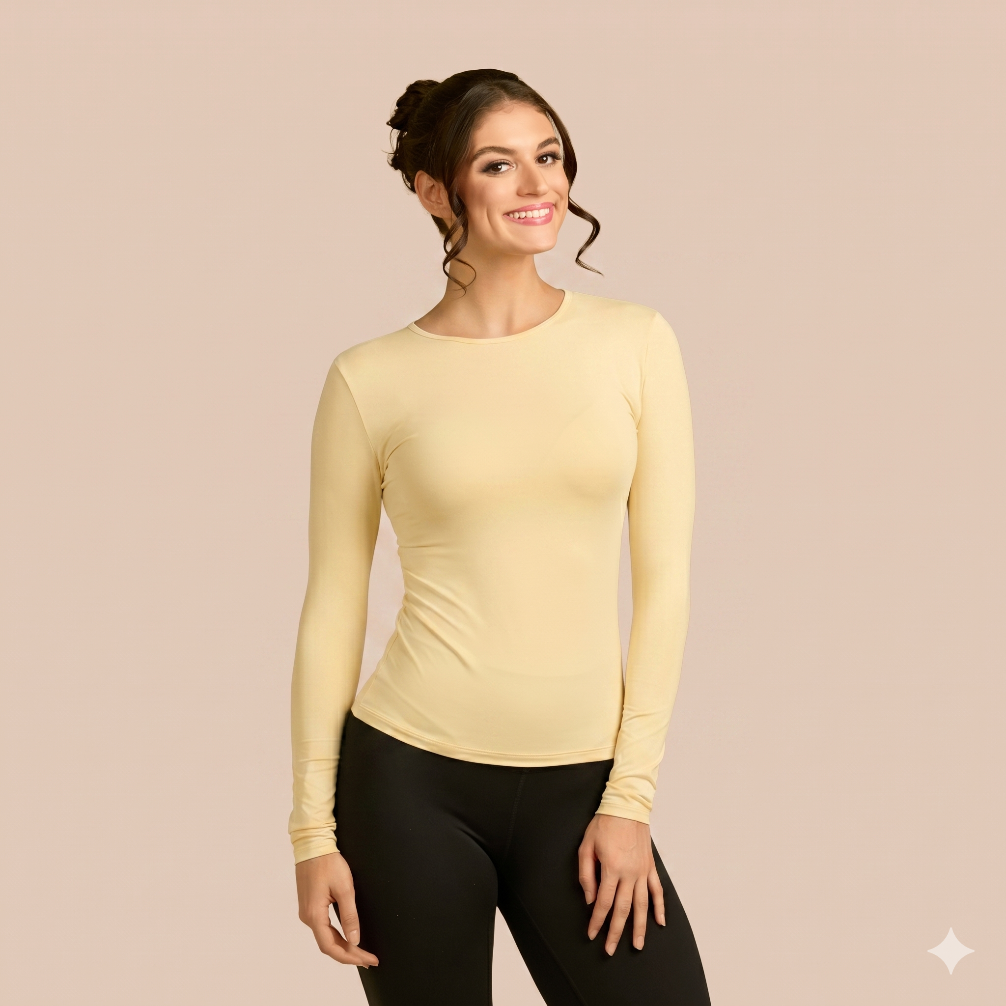 Long Sleeve Crew Neck Layering Top