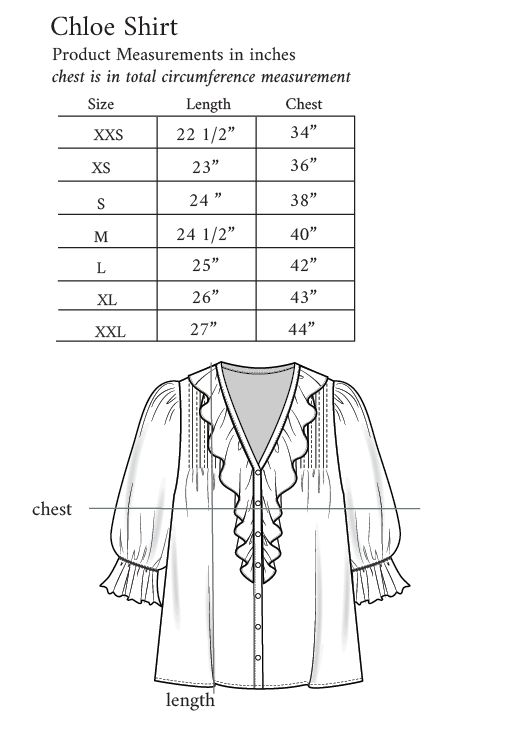 Chloe Shirt in Black Solid