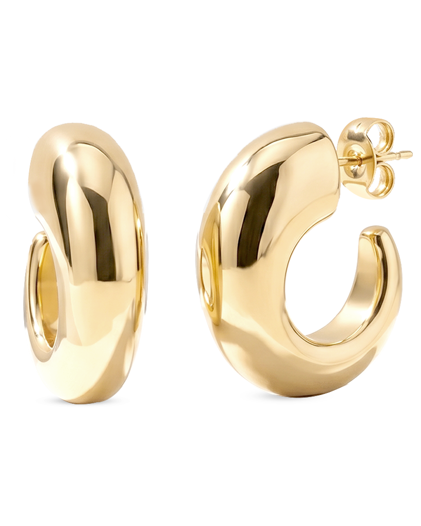 Camila Gold Open Hoops
