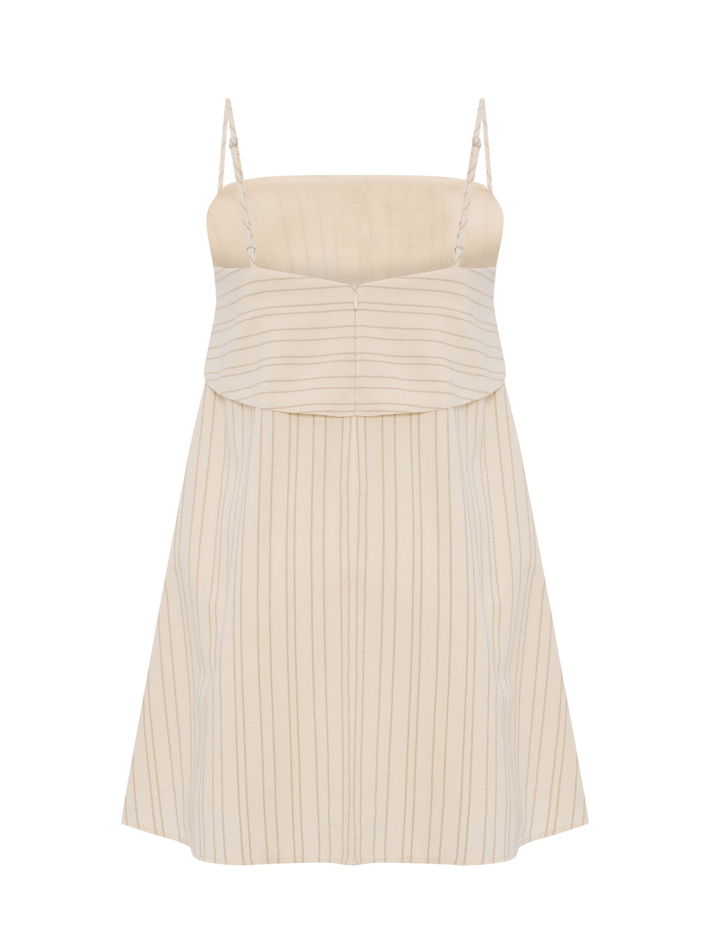 Puglia Stripes Mini Dress - Oatmeal - elizabeth + Bern