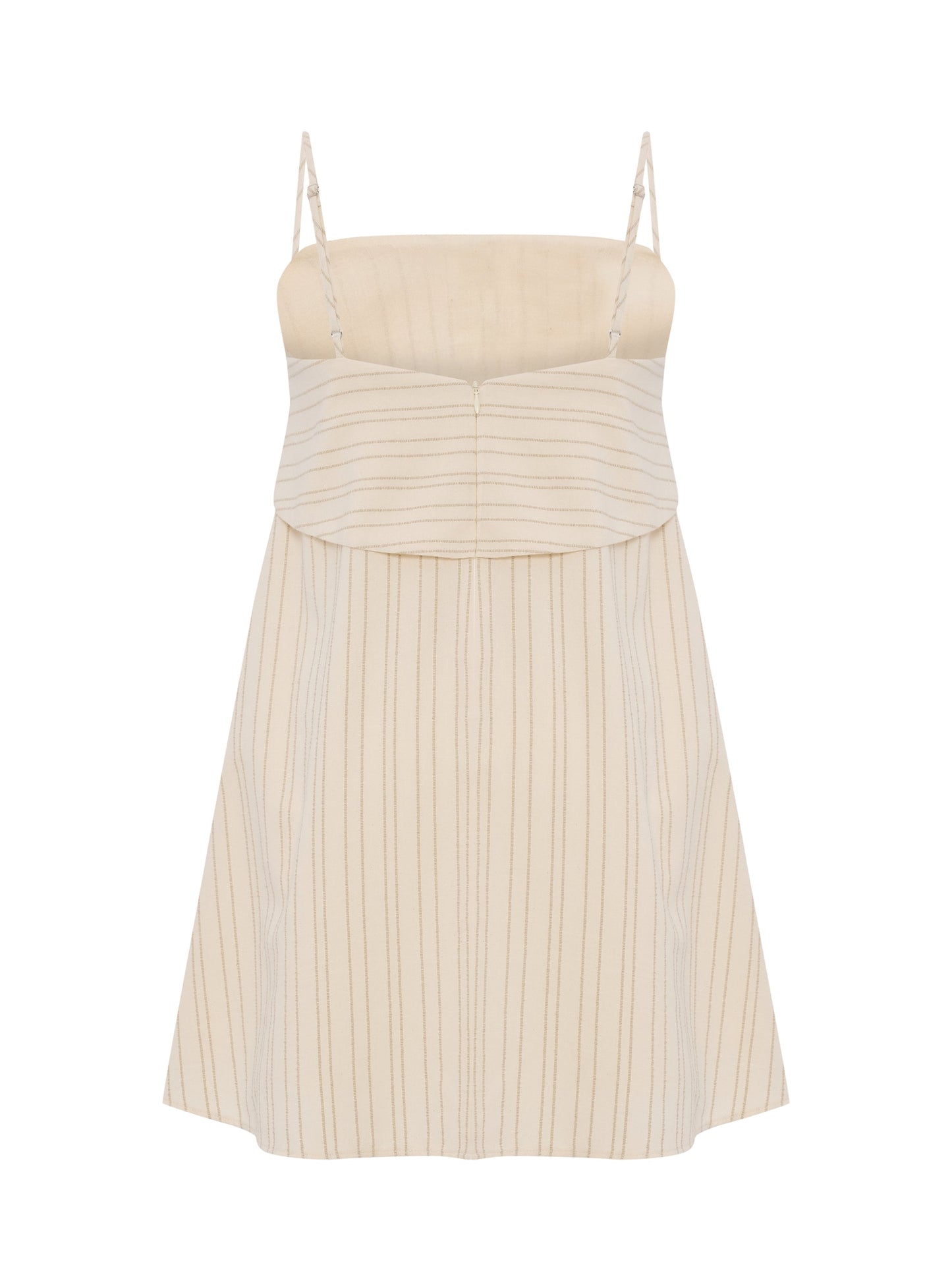 Puglia Stripes Mini Dress - Oatmeal - elizabeth + Bern