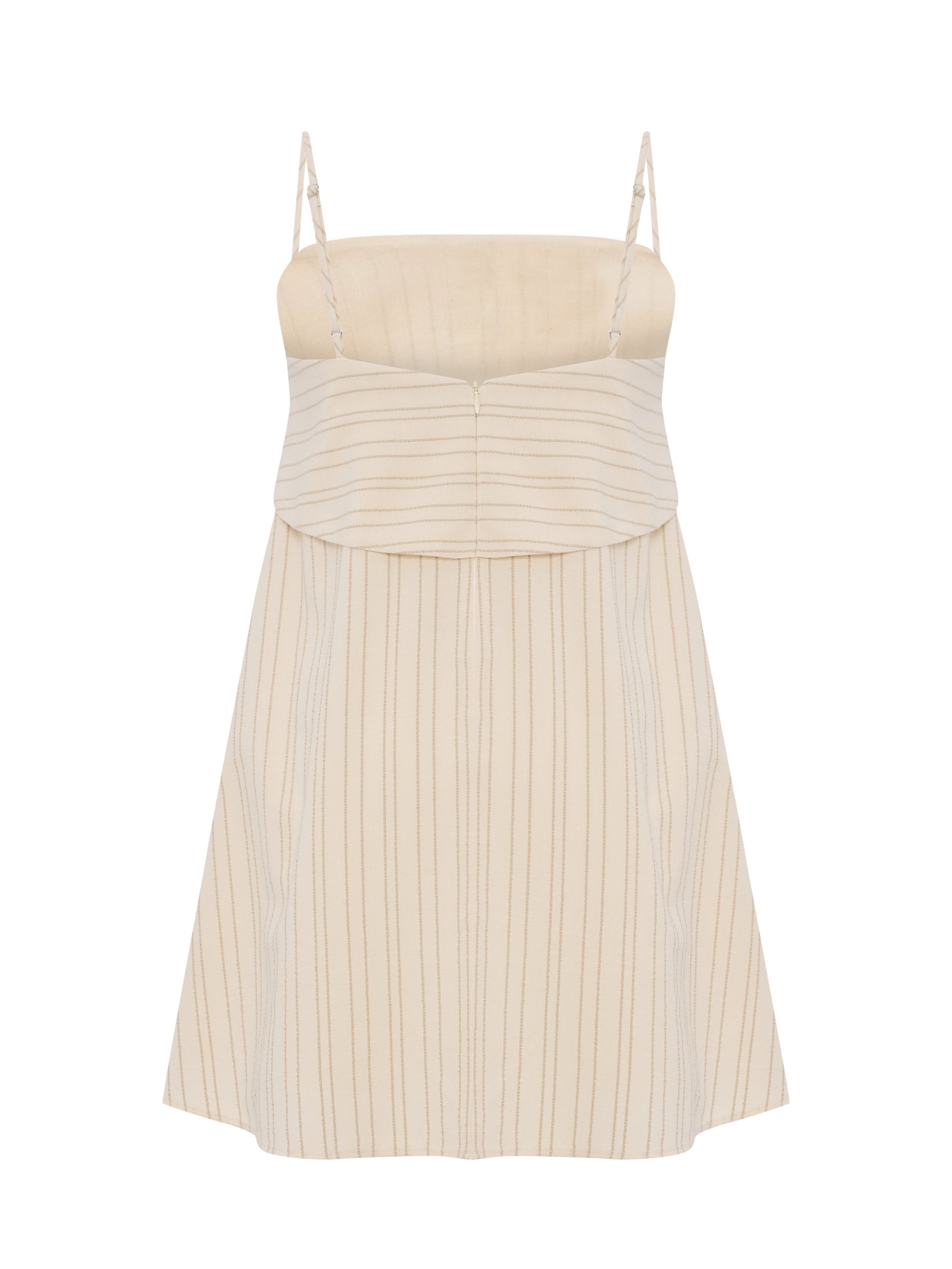 Puglia Stripes Mini Dress - Oatmeal - elizabeth + Bern
