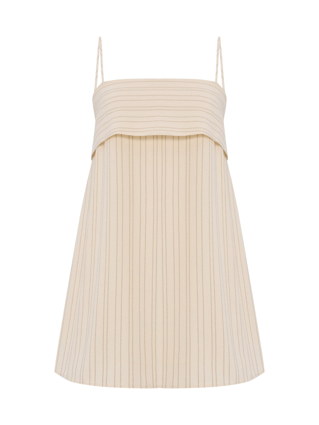 Puglia Stripes Mini Dress - Oatmeal - elizabeth + Bern