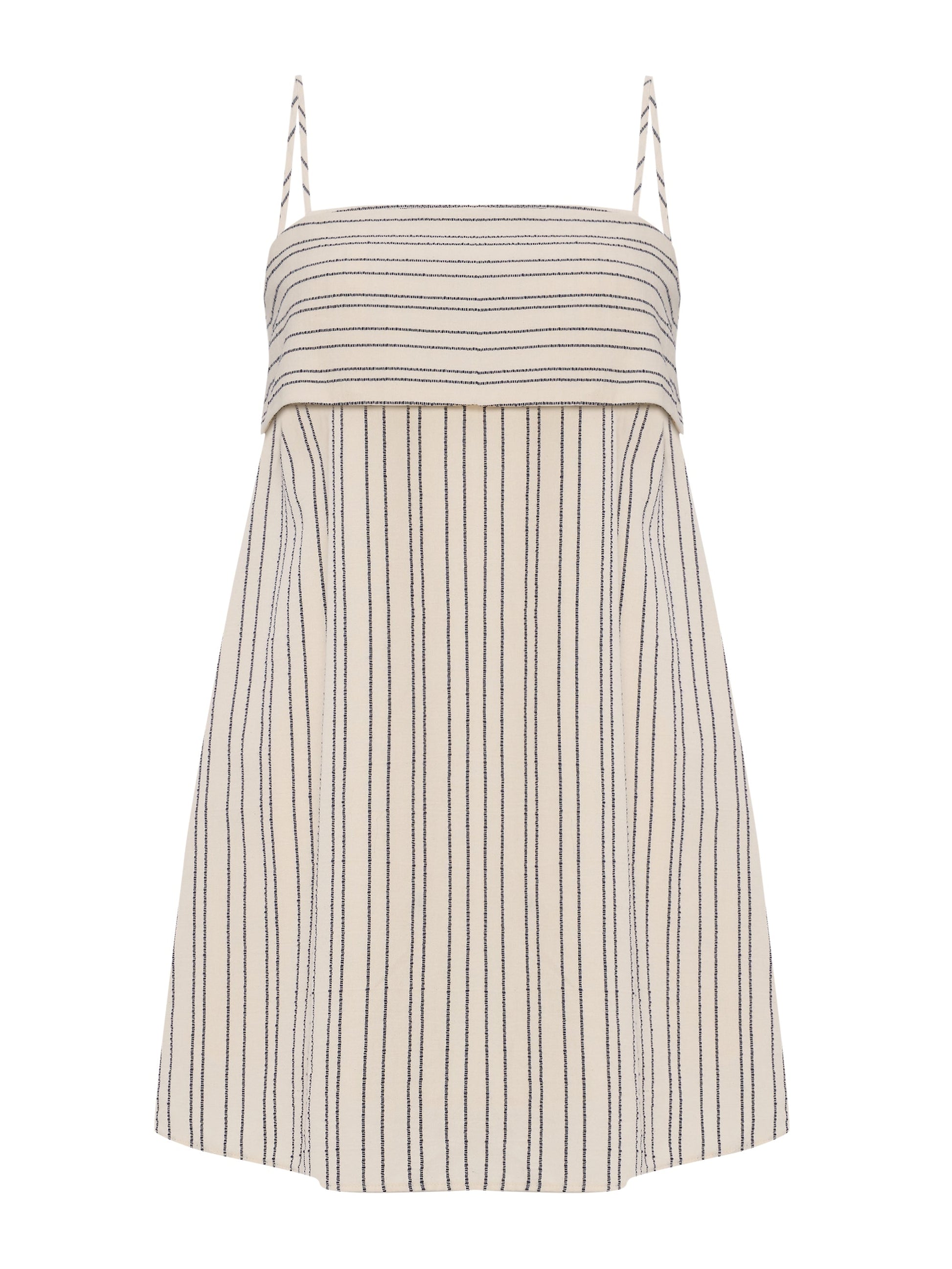 Puglia Stripes Mini Dress - Navy - elizabeth + Bern