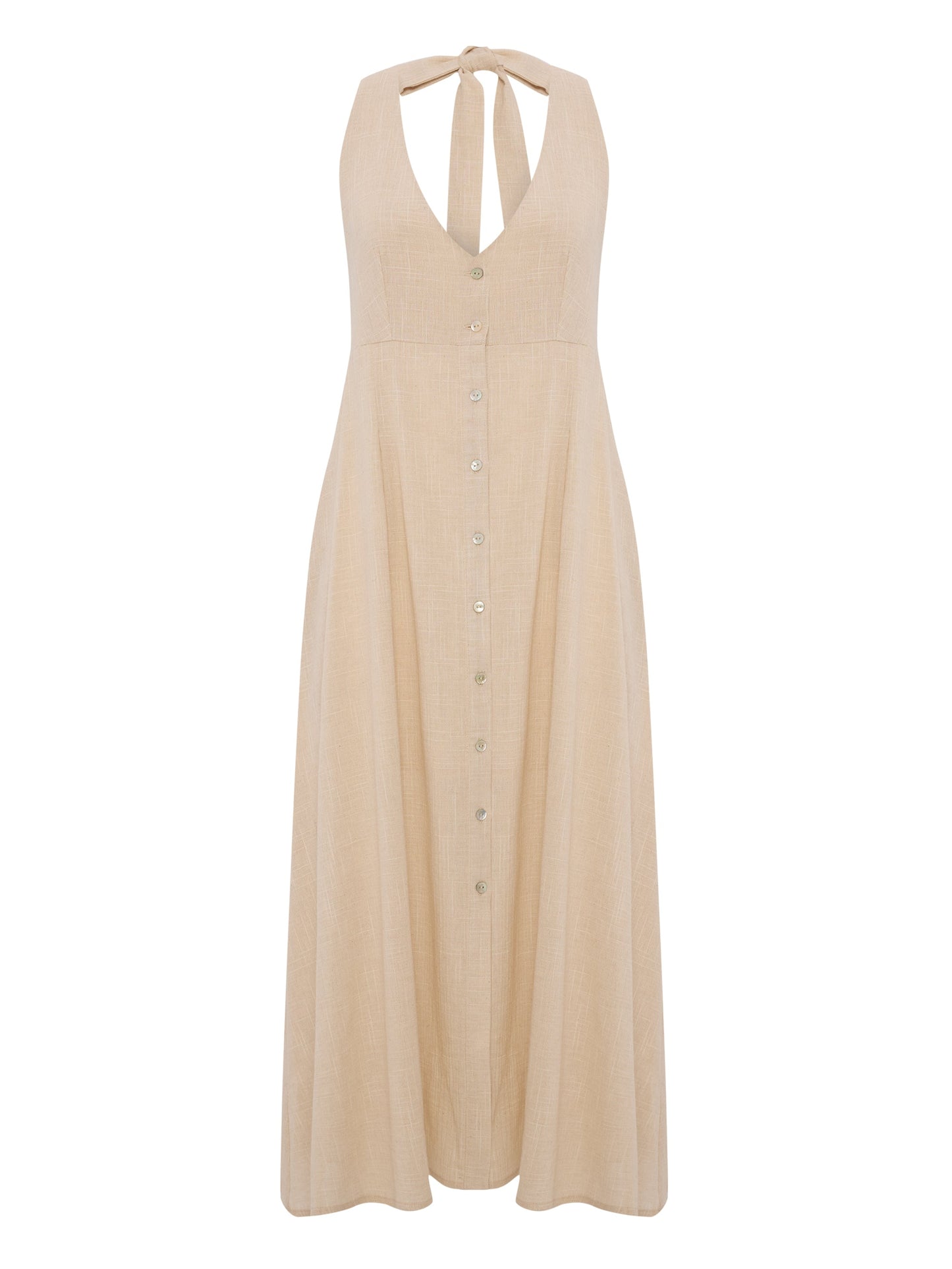 Sahara Sun Maxi Dress - Natural | The Handloom