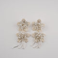 Double Floral Charm Earrings