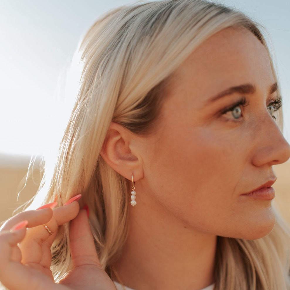 Catalina Pearl Earrings - elizabeth + Bern