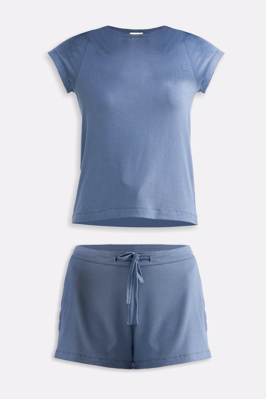 Essential Short Sleeve Tee Set in Blue