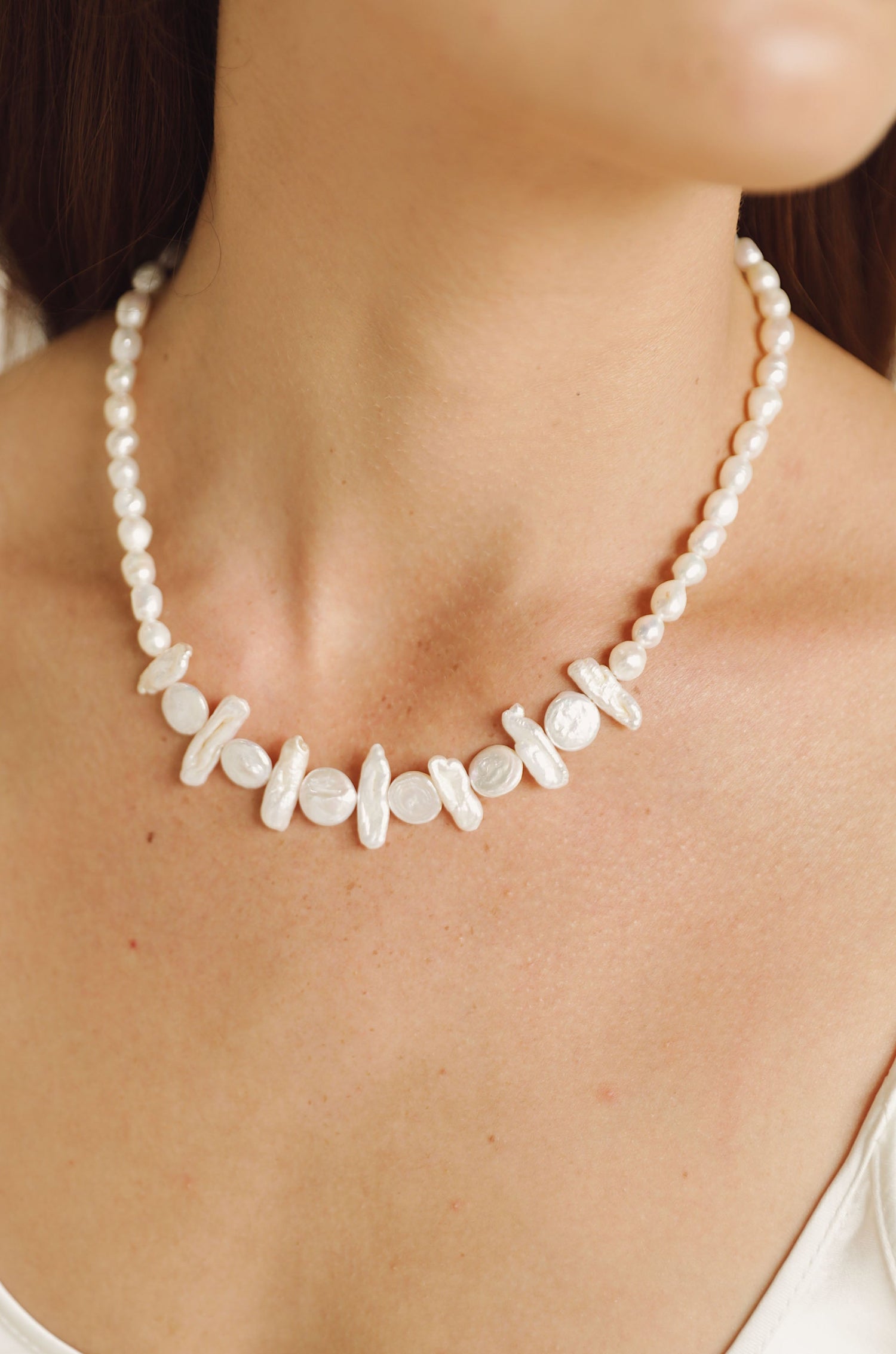 Coastal Views Freshwater Pearl Necklace - elizabeth + Bern