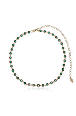 Crystal Disc and Link Necklace - elizabeth + Bern