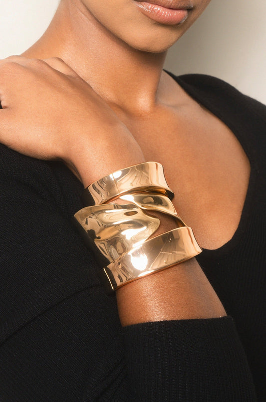 Melted Abstract Cuff Bracelet - elizabeth + Bern