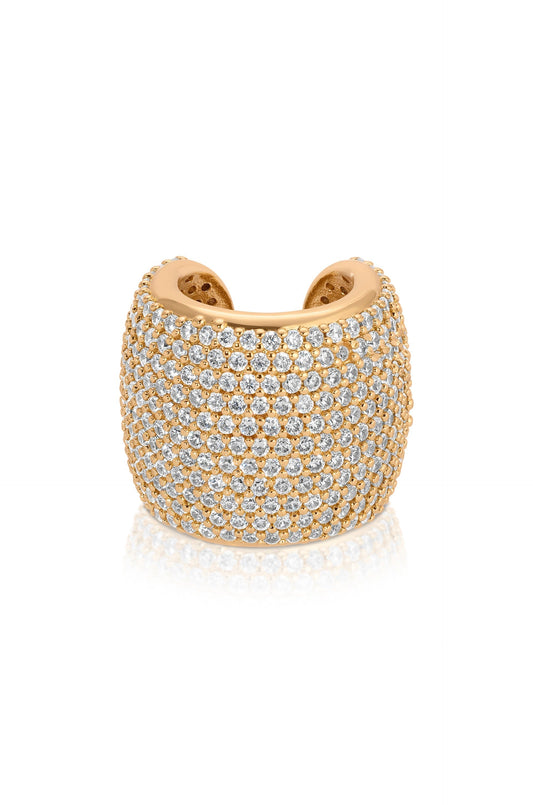 Crystal Statement Chunky Ear Cuff - elizabeth + Bern