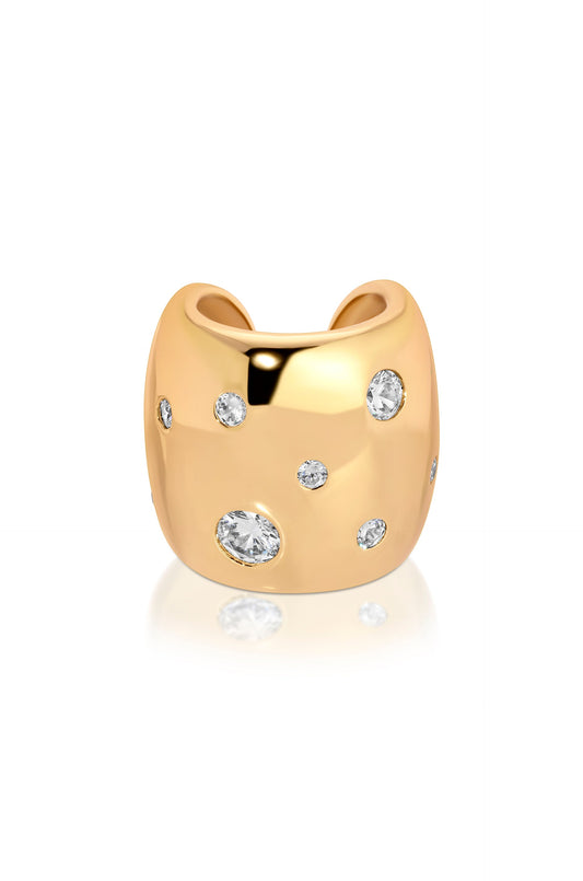Scattered Crystal Chunky Ear Cuff - elizabeth + Bern