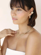 Scattered Crystal Chunky Ear Cuff - elizabeth + Bern