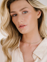 Crystal Disc and Link Necklace - elizabeth + Bern