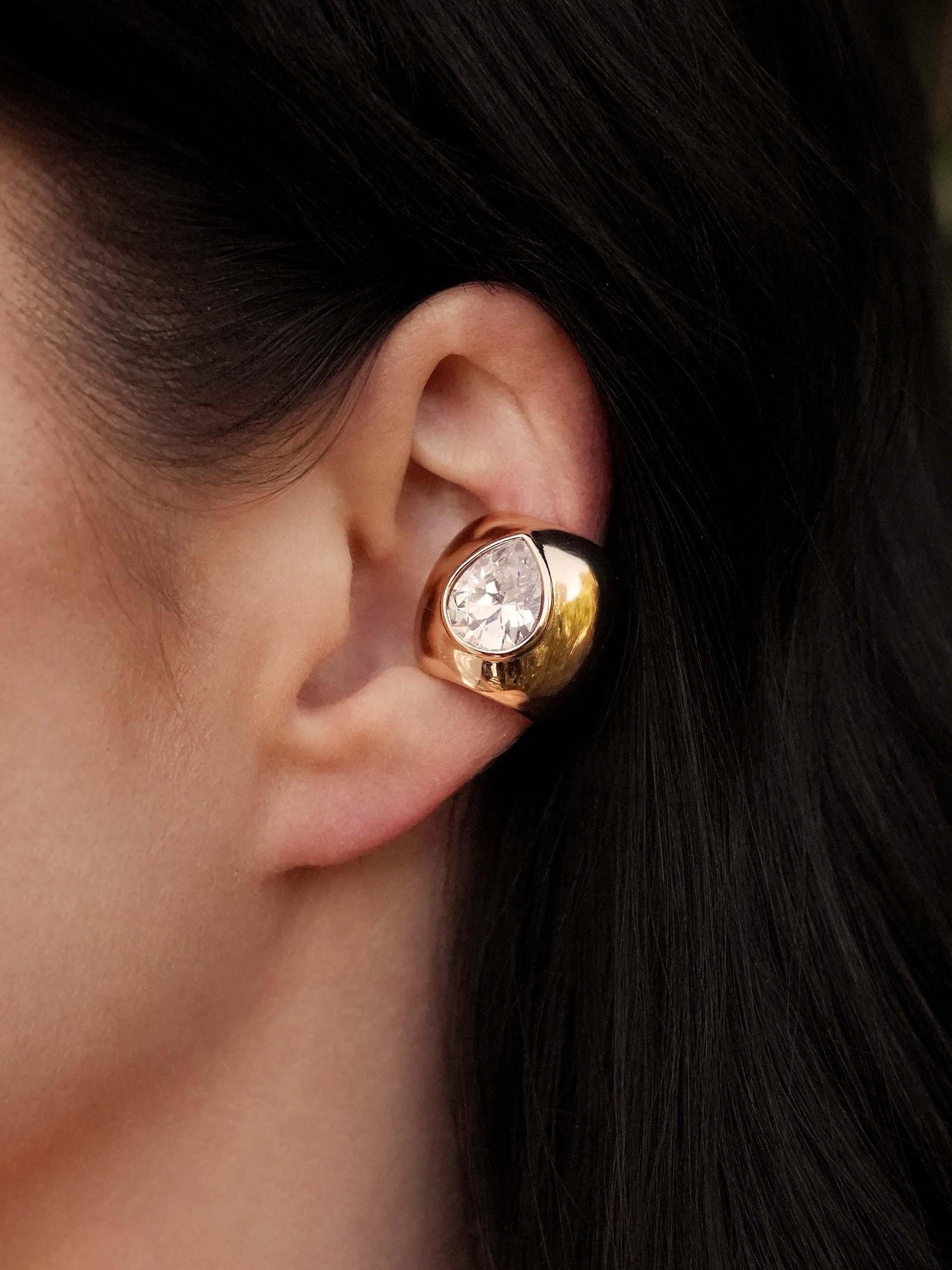 Bold Crystal Ear Cuff.