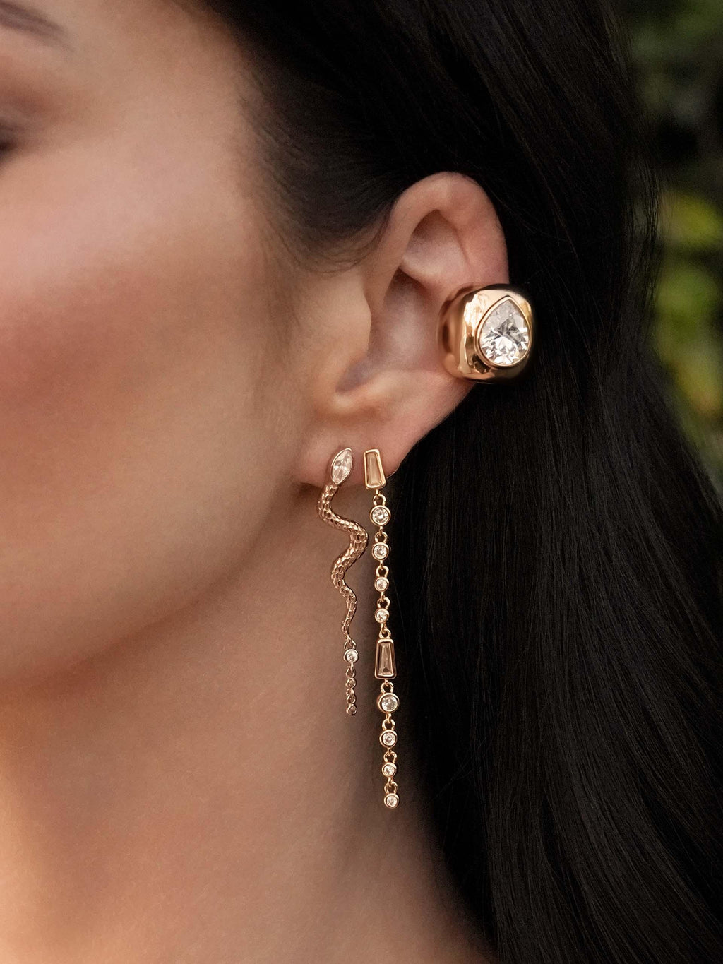 Bold Crystal Ear Cuff.