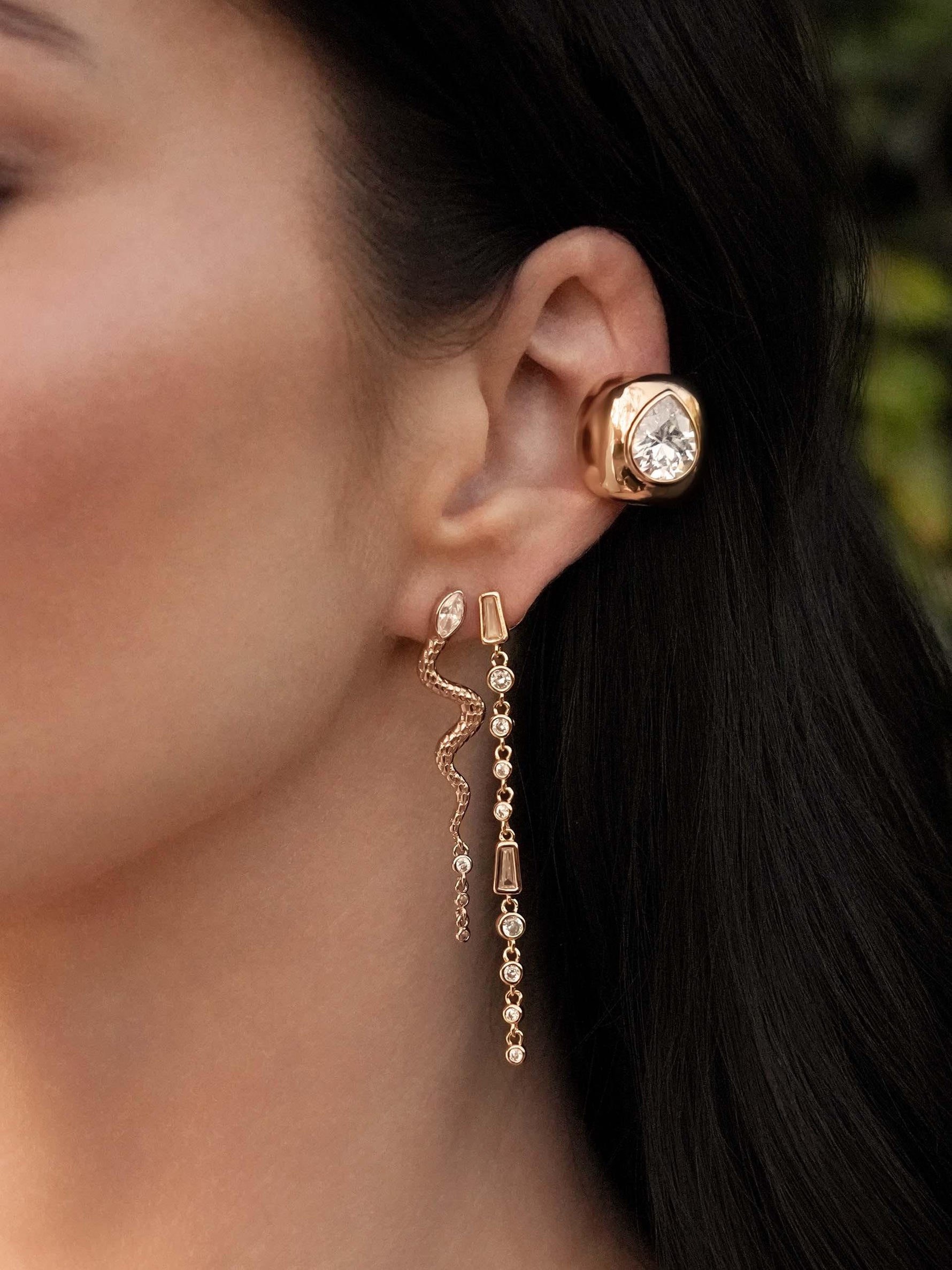 Bold Crystal Ear Cuff.