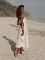 Eva Maxi Dress - Natural The Handloom elizabeth + Bern