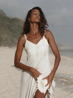 Eva Maxi Dress - Natural The Handloom elizabeth + Bern