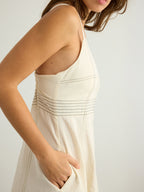Eva Maxi Dress - Natural The Handloom elizabeth + Bern