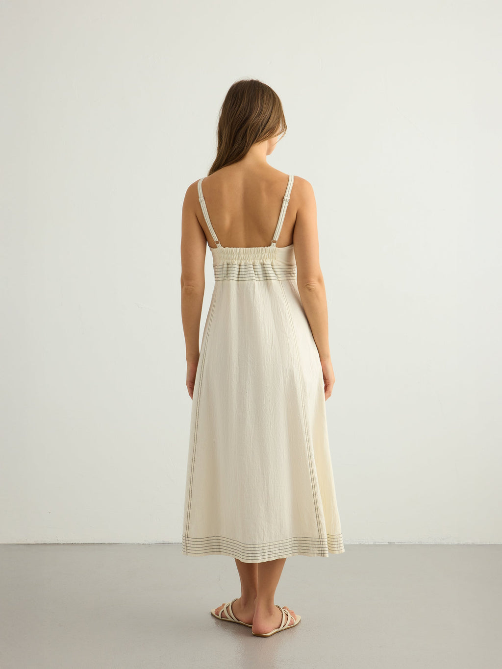 Eva Maxi Dress - Natural The Handloom elizabeth + Bern