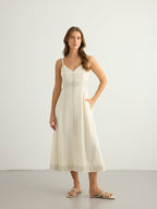 Eva Maxi Dress - Natural The Handloom elizabeth + Bern