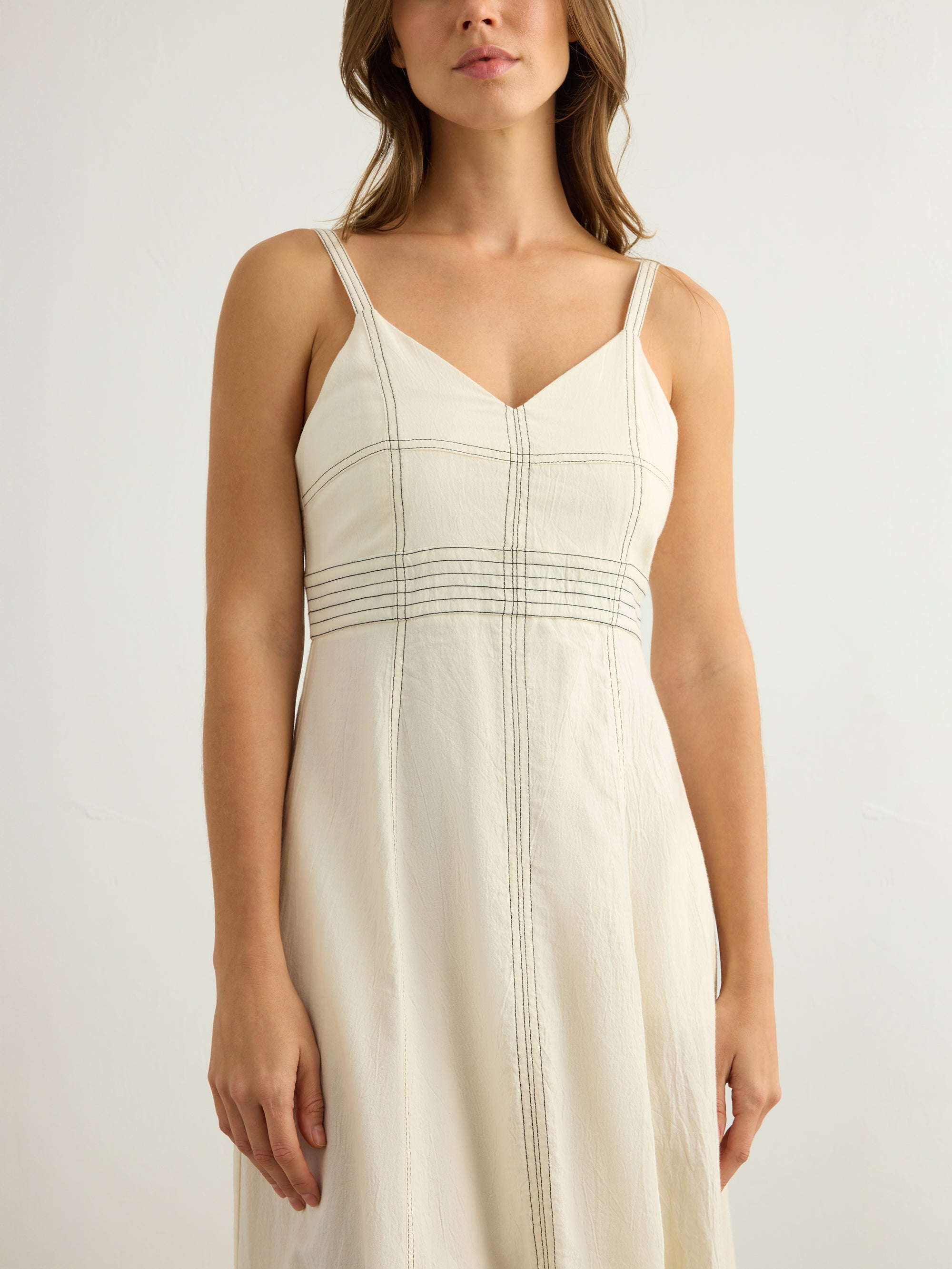 Eva Maxi Dress - Natural The Handloom elizabeth + Bern