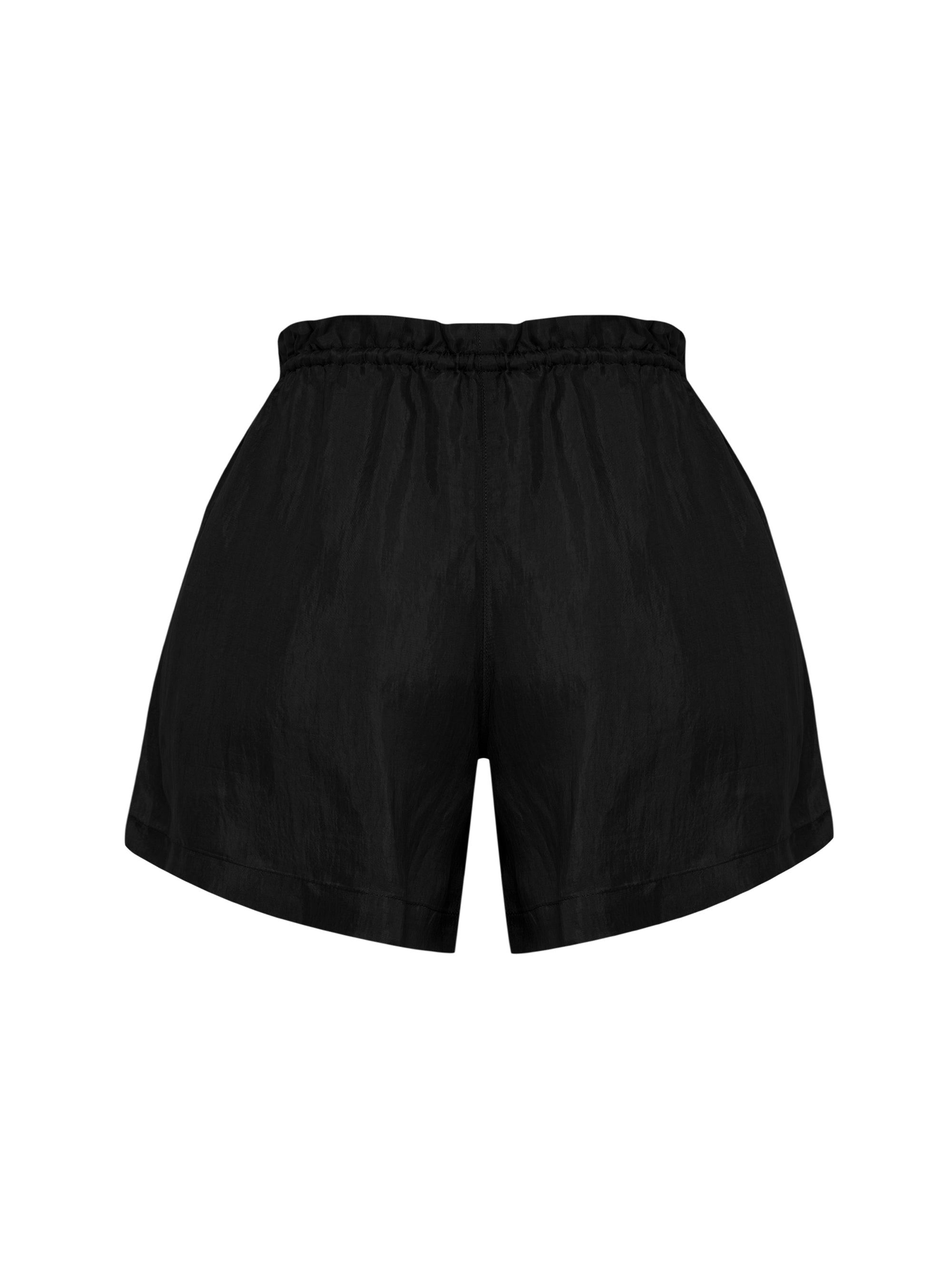Lucid Flow Tie Shorts - Black - elizabeth + Bern