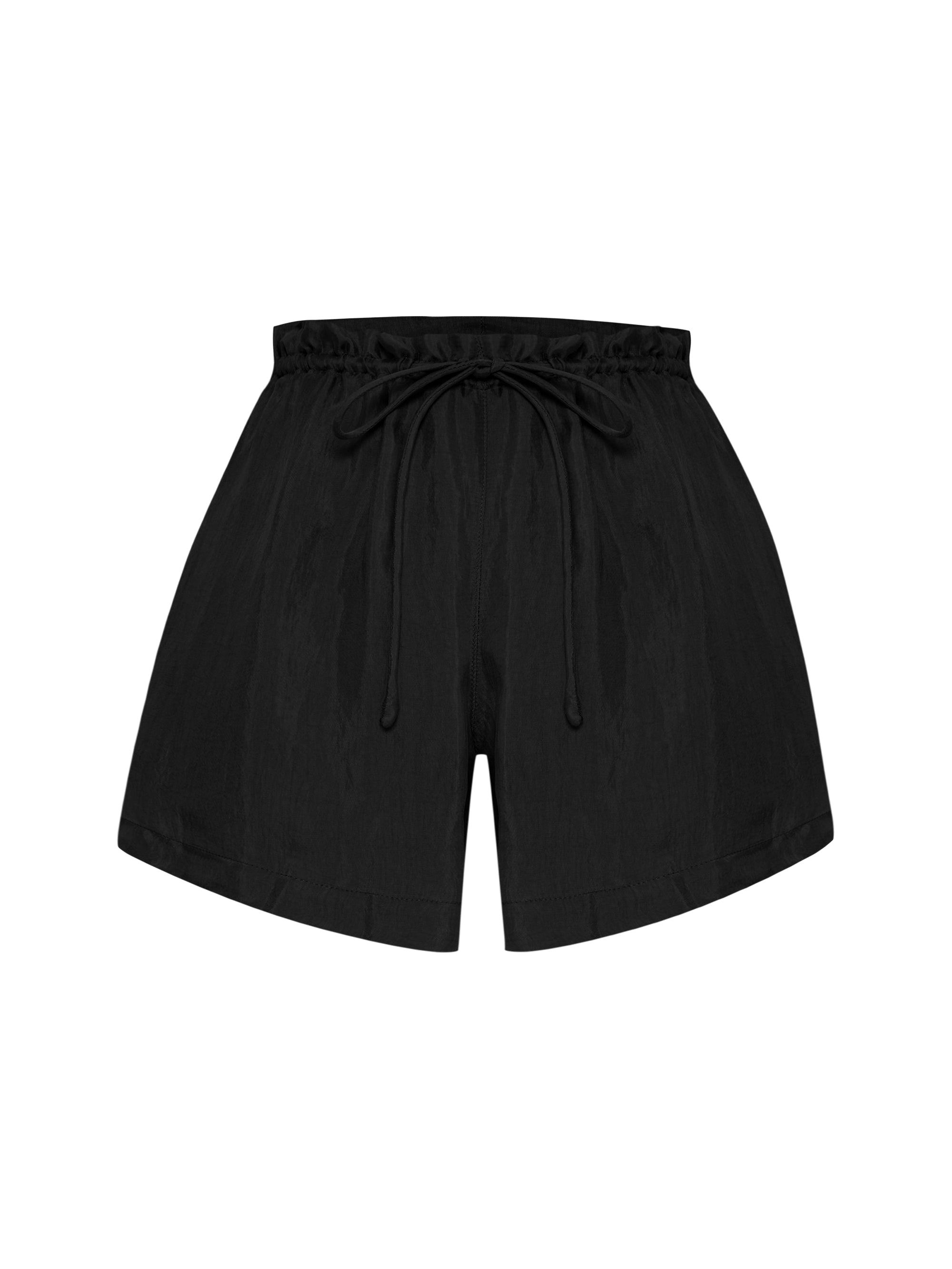 Lucid Flow Tie Shorts - Black - elizabeth + Bern