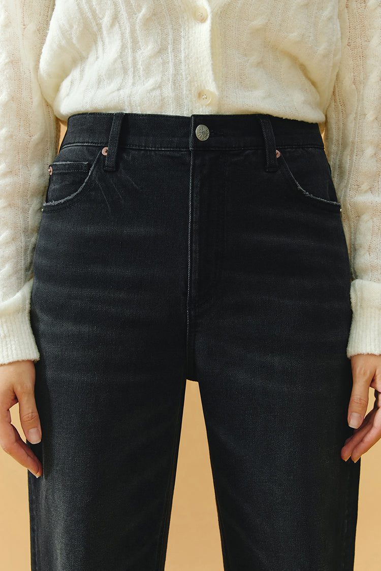 Angeles High Rise Baggy Jeans HJ103