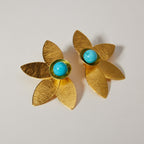 Agata Flower Earrings