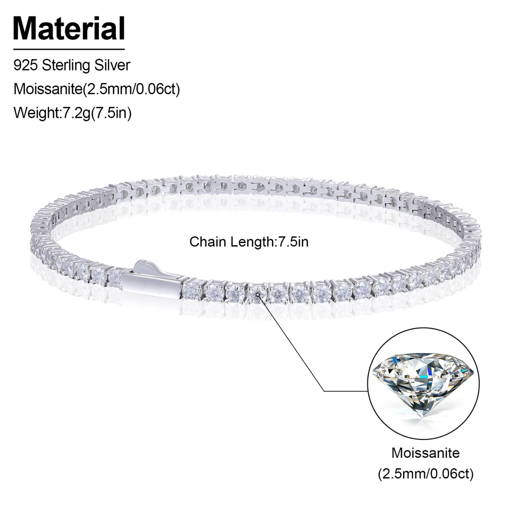 Lévêque Tennis Diamond Bracelet 2mm