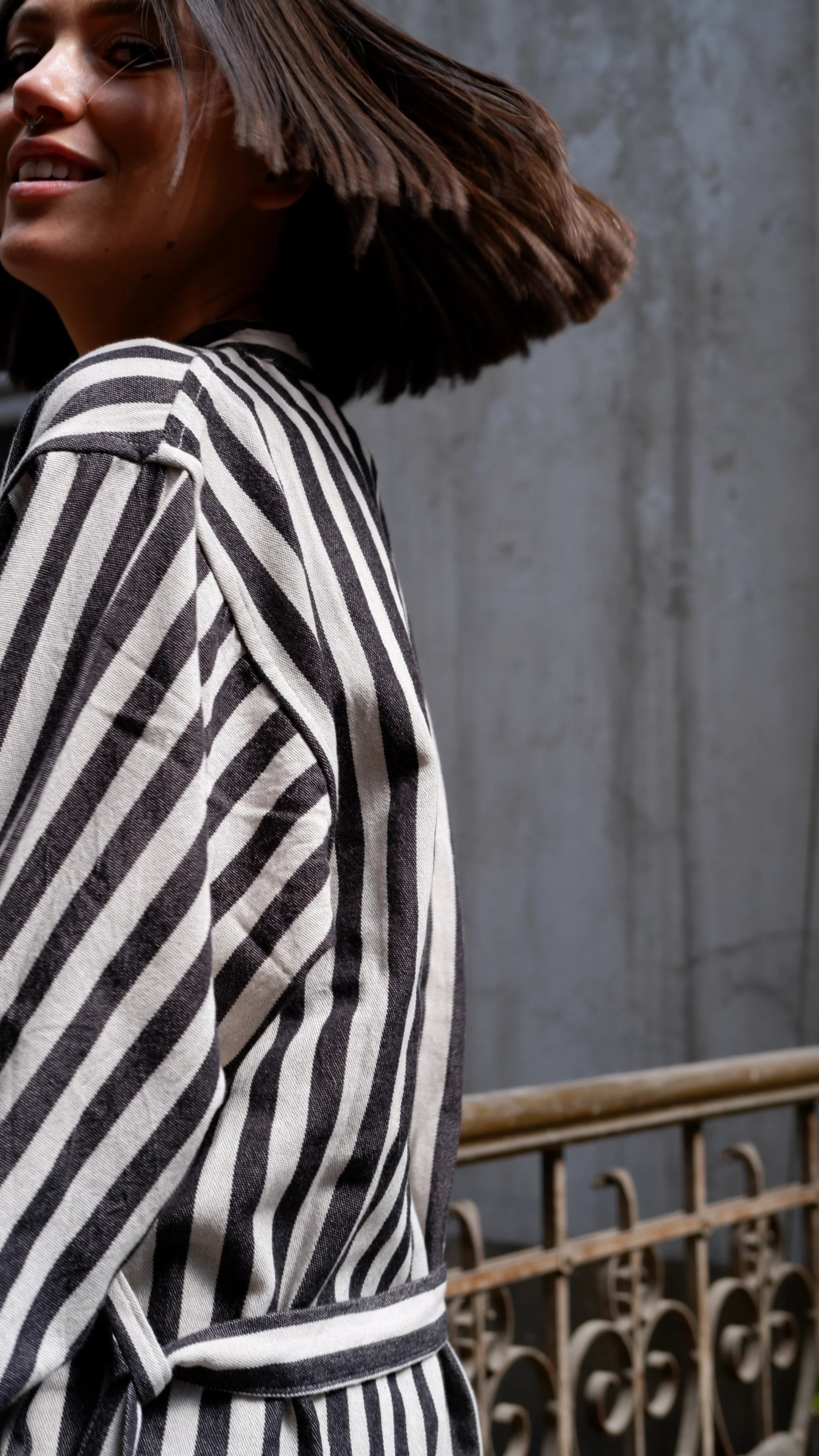 Turkish Zebra Bath Robe