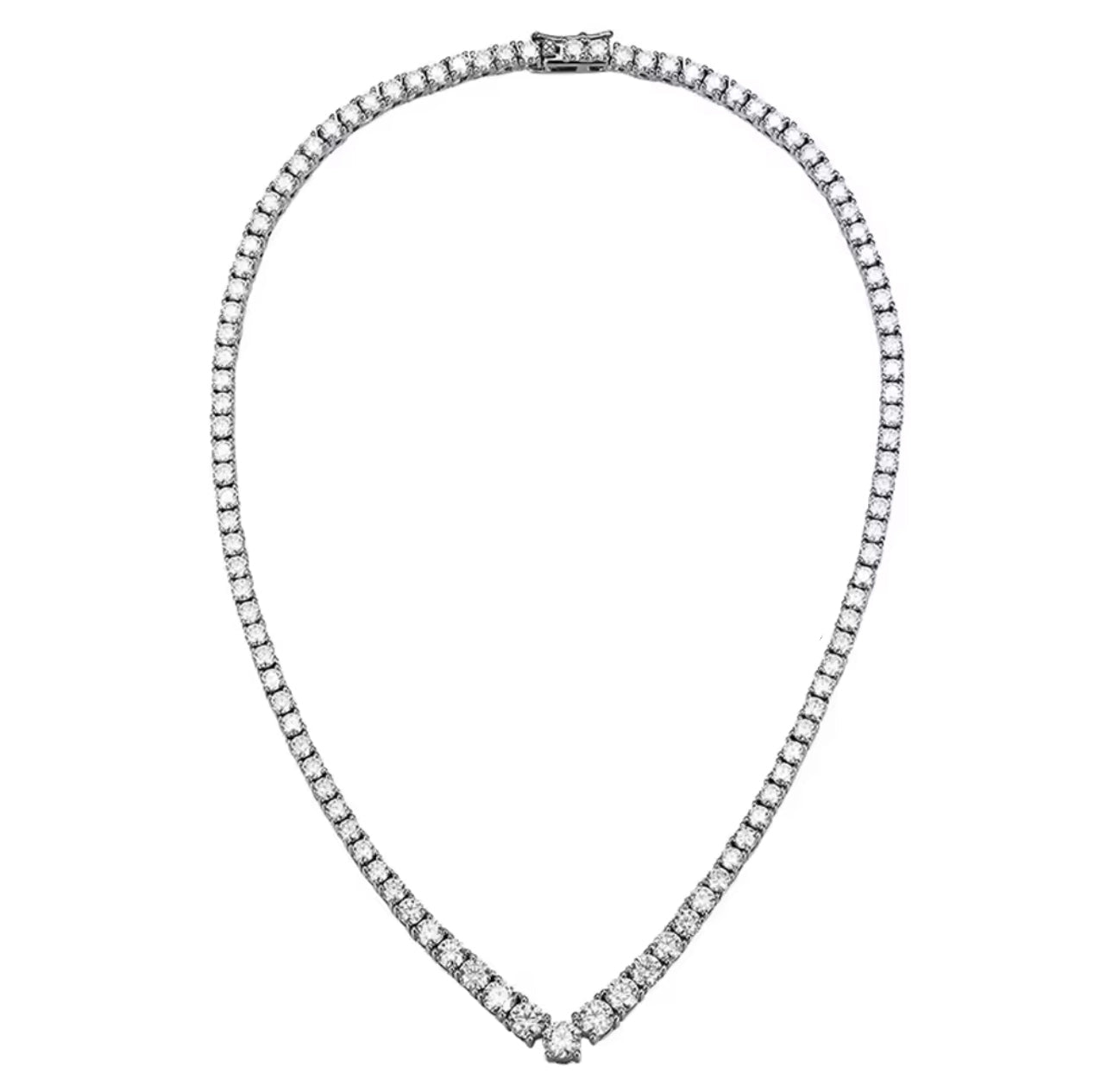 Moissanite Diamond V Necklace