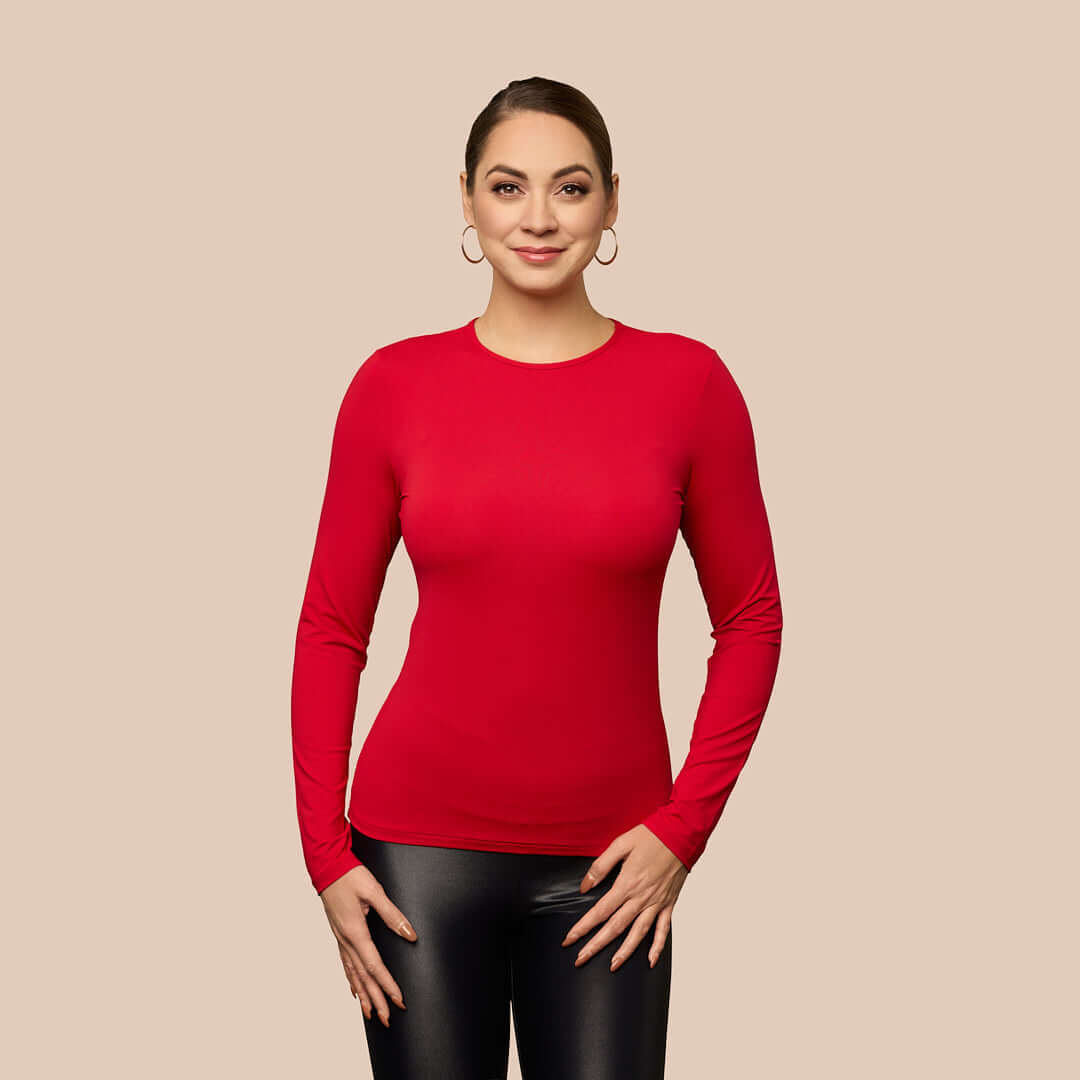 Long Sleeve Crew Neck Layering Top