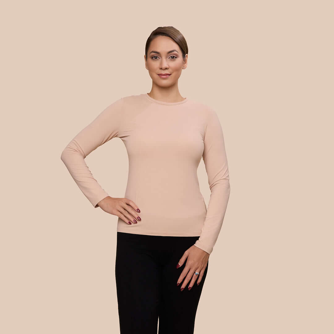 Long Sleeve Crew Neck Layering Top