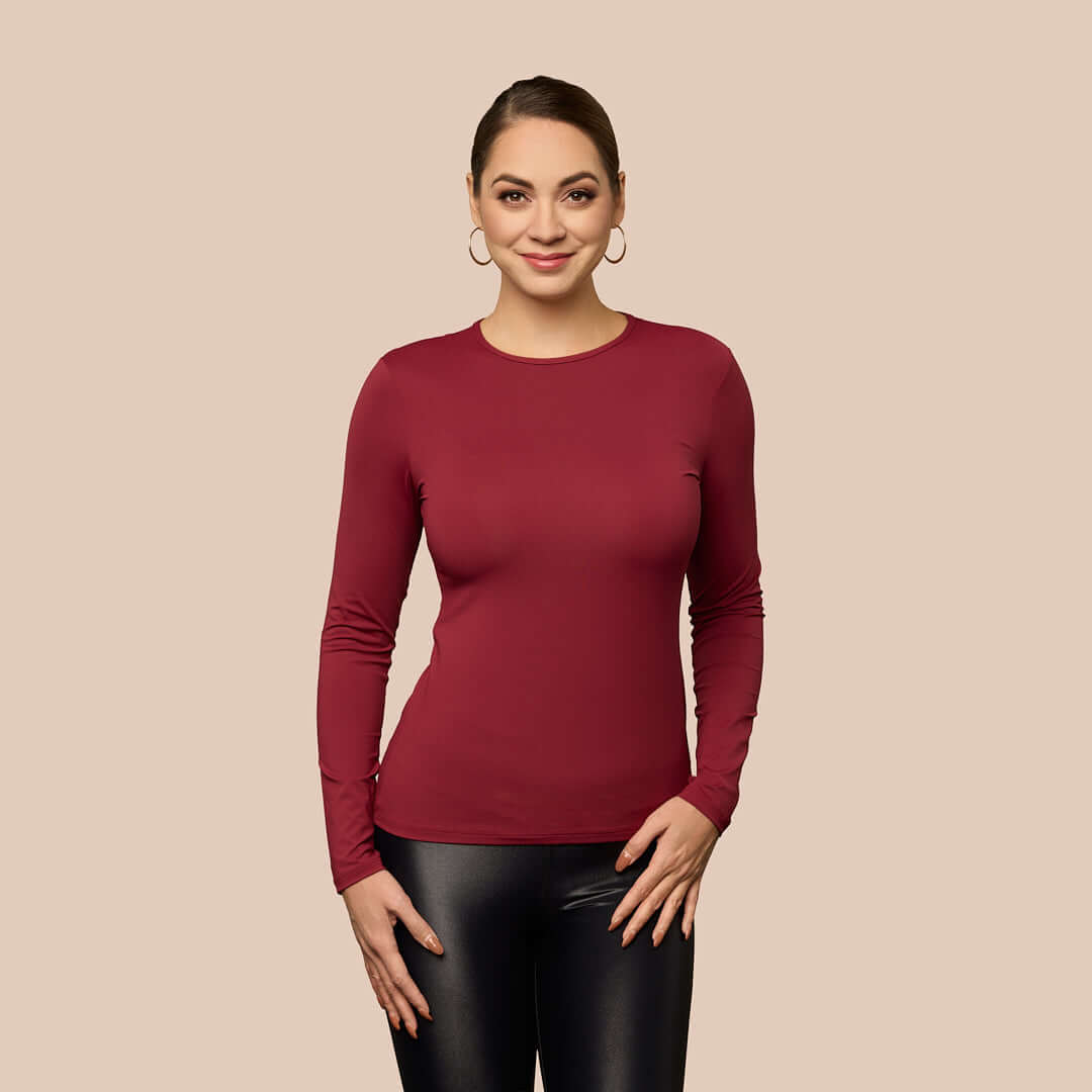 Long Sleeve Crew Neck Layering Top
