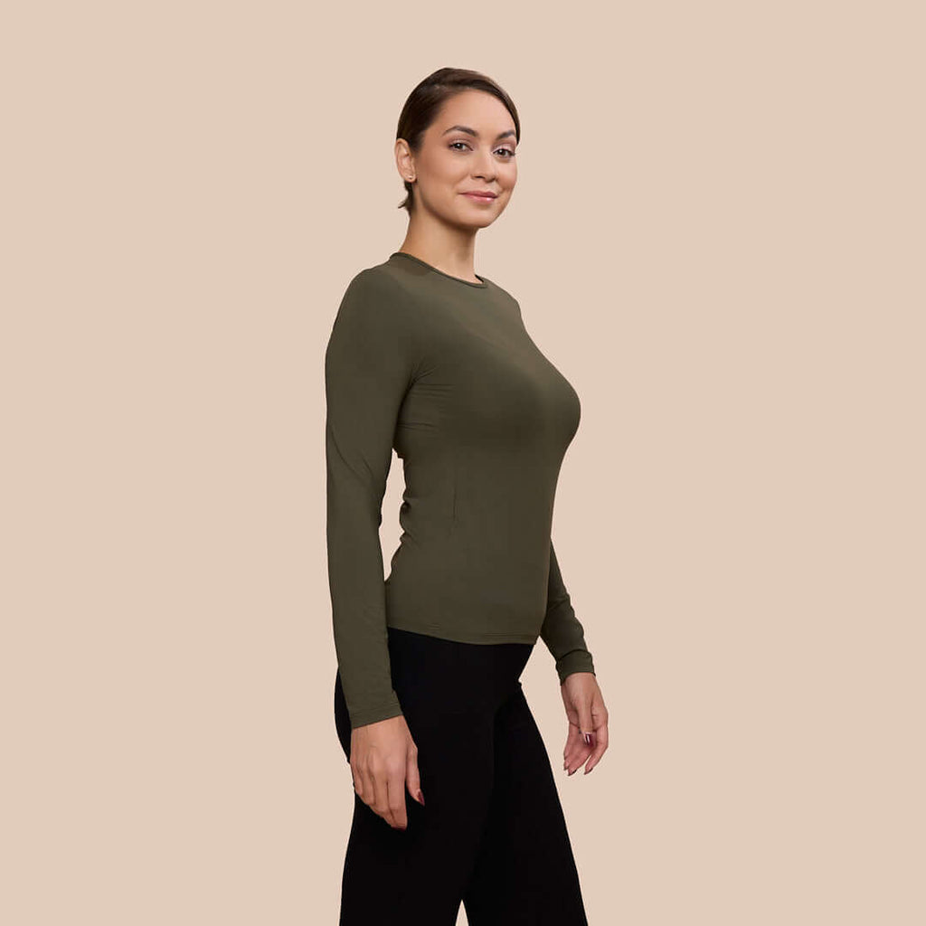 Long Sleeve Crew Neck Layering Top