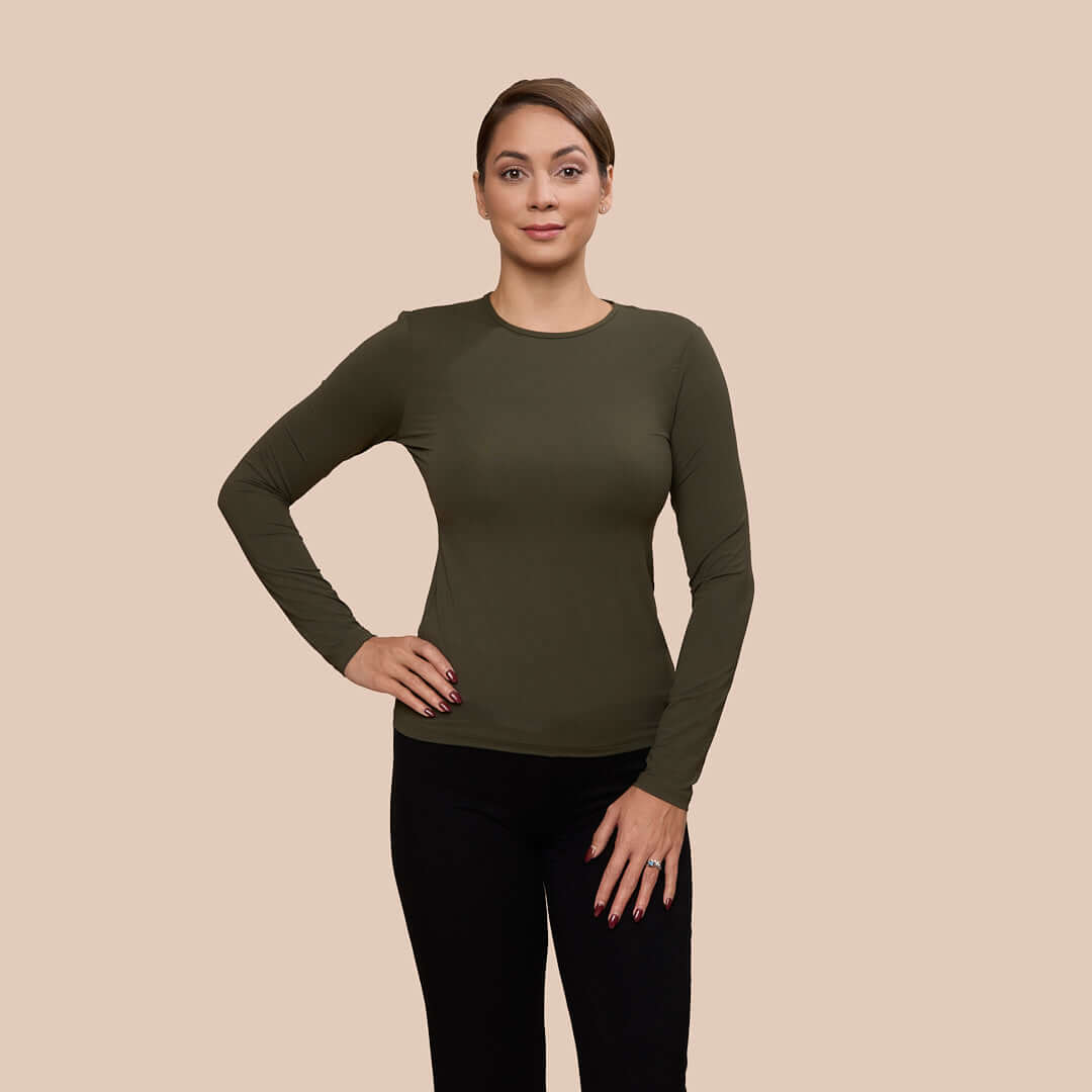 Long Sleeve Crew Neck Layering Top