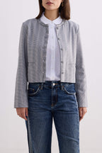Lady Jacket in Grey Cotton Tweed