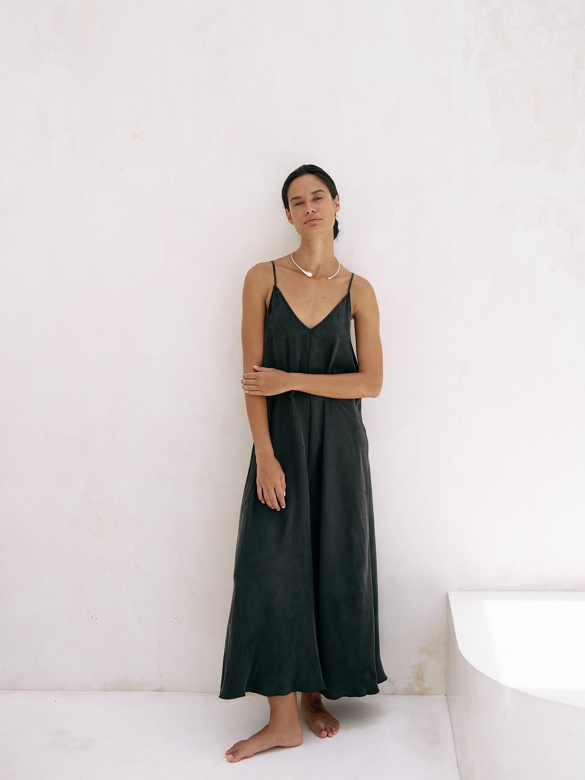 Lucid Flow Maxi Dress - Black - elizabeth + Bern