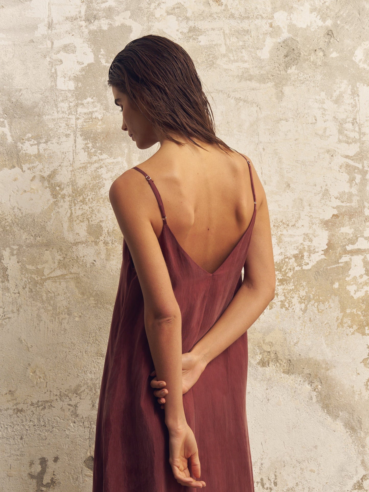 Lucid Flow Maxi Dress - Burgundy - elizabeth + Bern