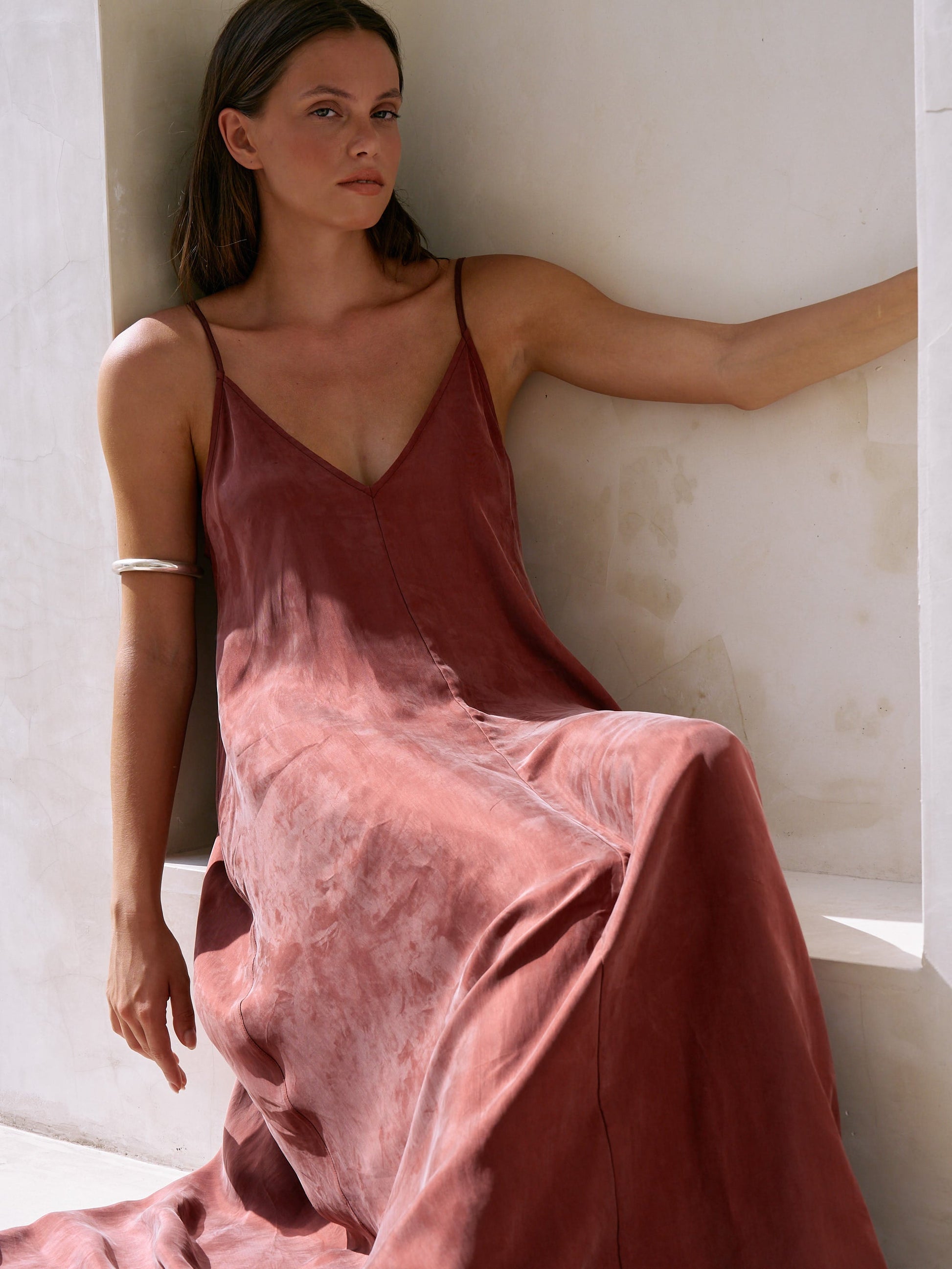 Lucid Flow Maxi Dress - Burgundy - elizabeth + Bern