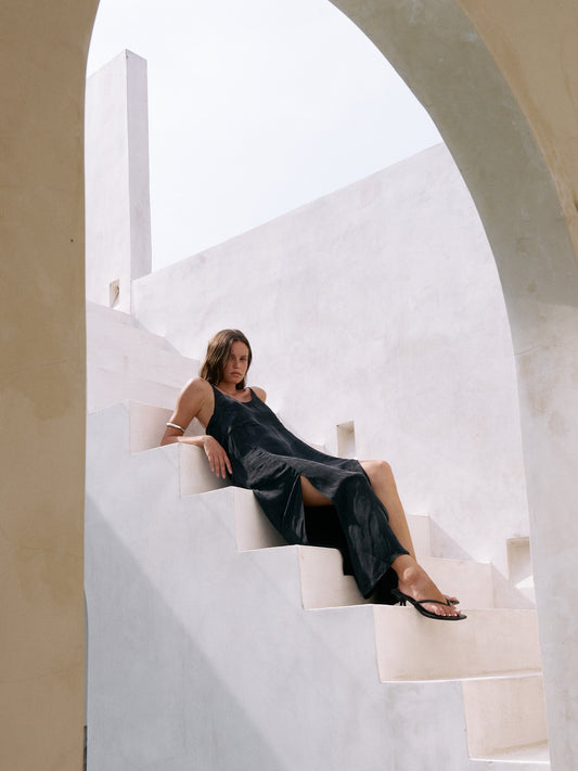 Lucid Midnight Maxi Dress - Black - elizabeth + Bern