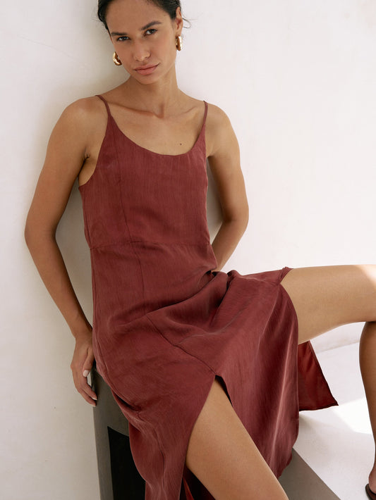Lucid Midnight Maxi Dress - Burgundy - elizabeth + Bern