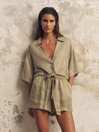 Lucid Tie Shirt - Khaki Green