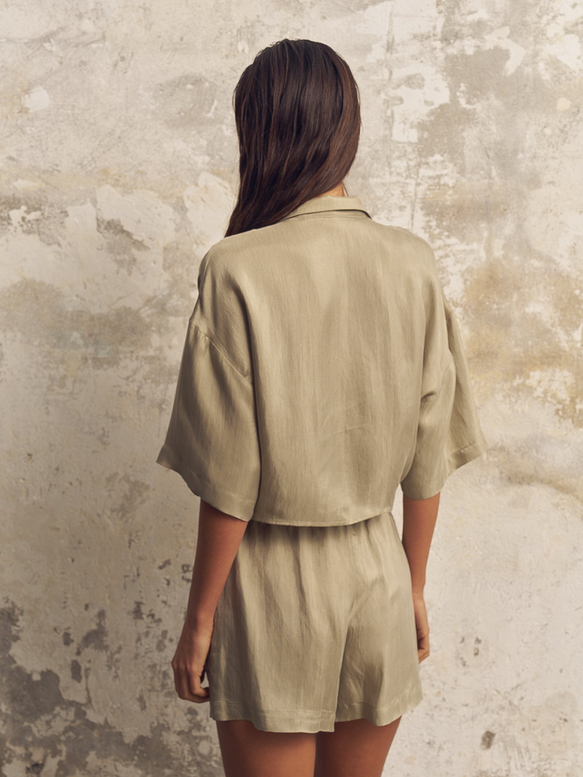 Lucid Tie Shirt - Khaki Green