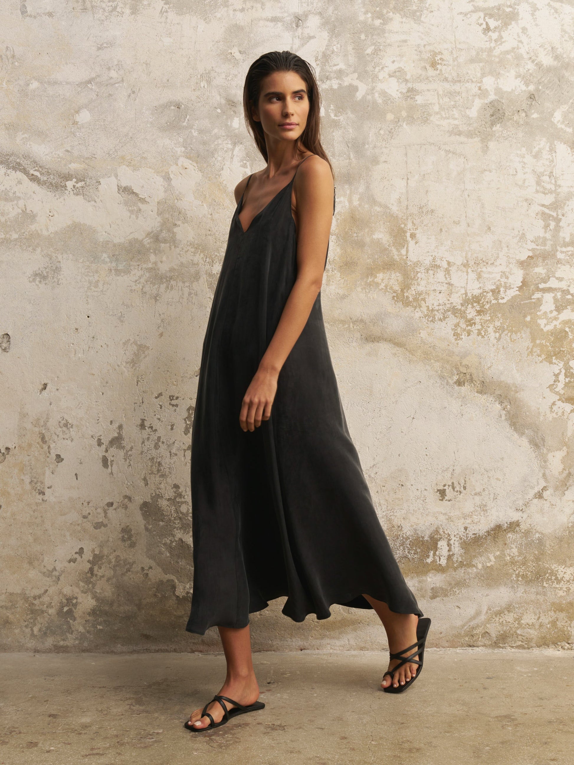 Lucid Flow Maxi Dress - Black - elizabeth + Bern