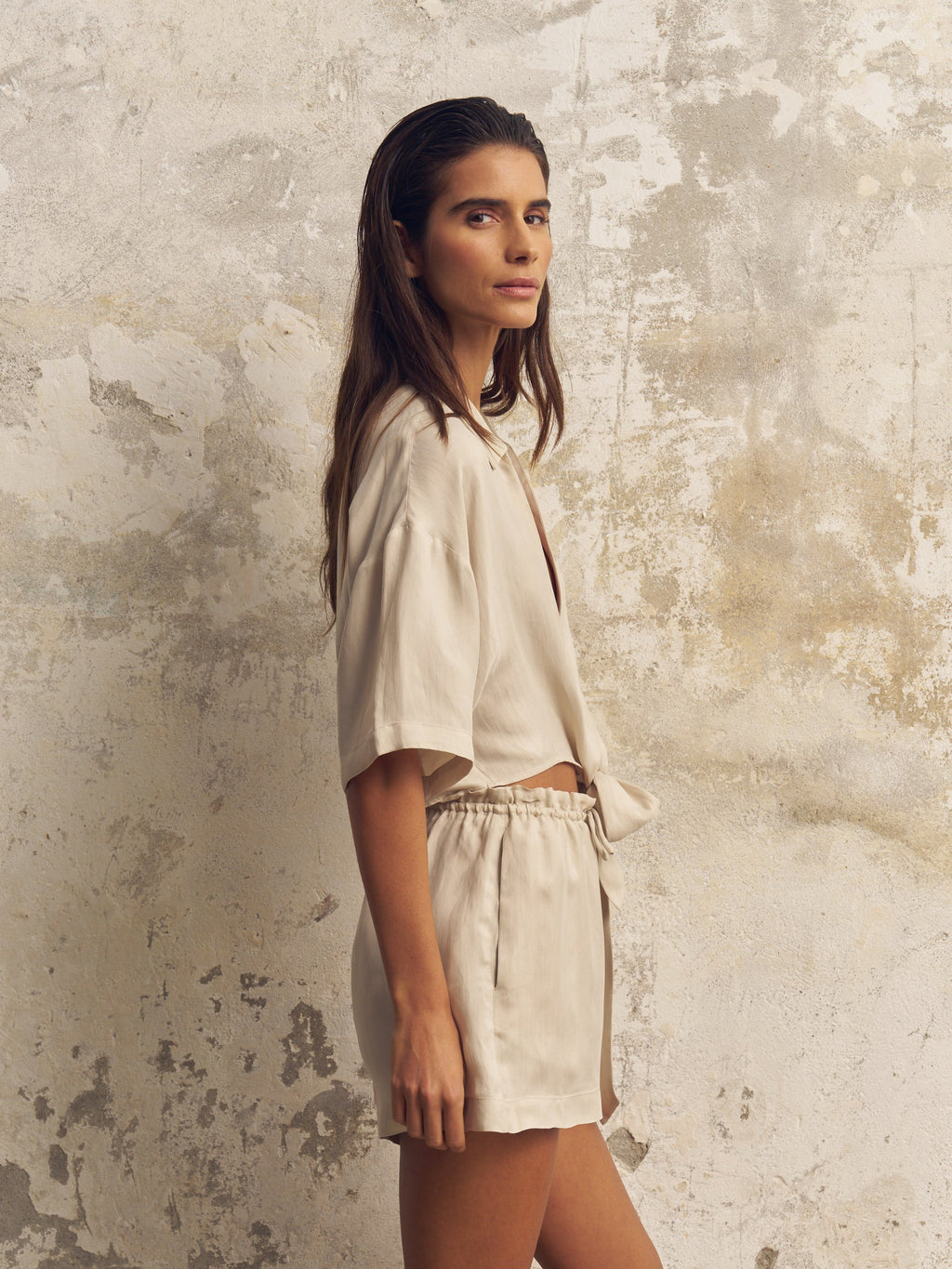 Lucid Flow Tie Shorts - Sand